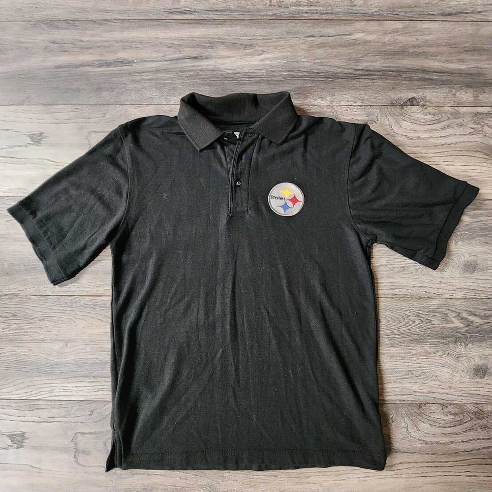 Pittsburgh Steelers Men's Size S Black Polo ~ Official NFL Team Apparel